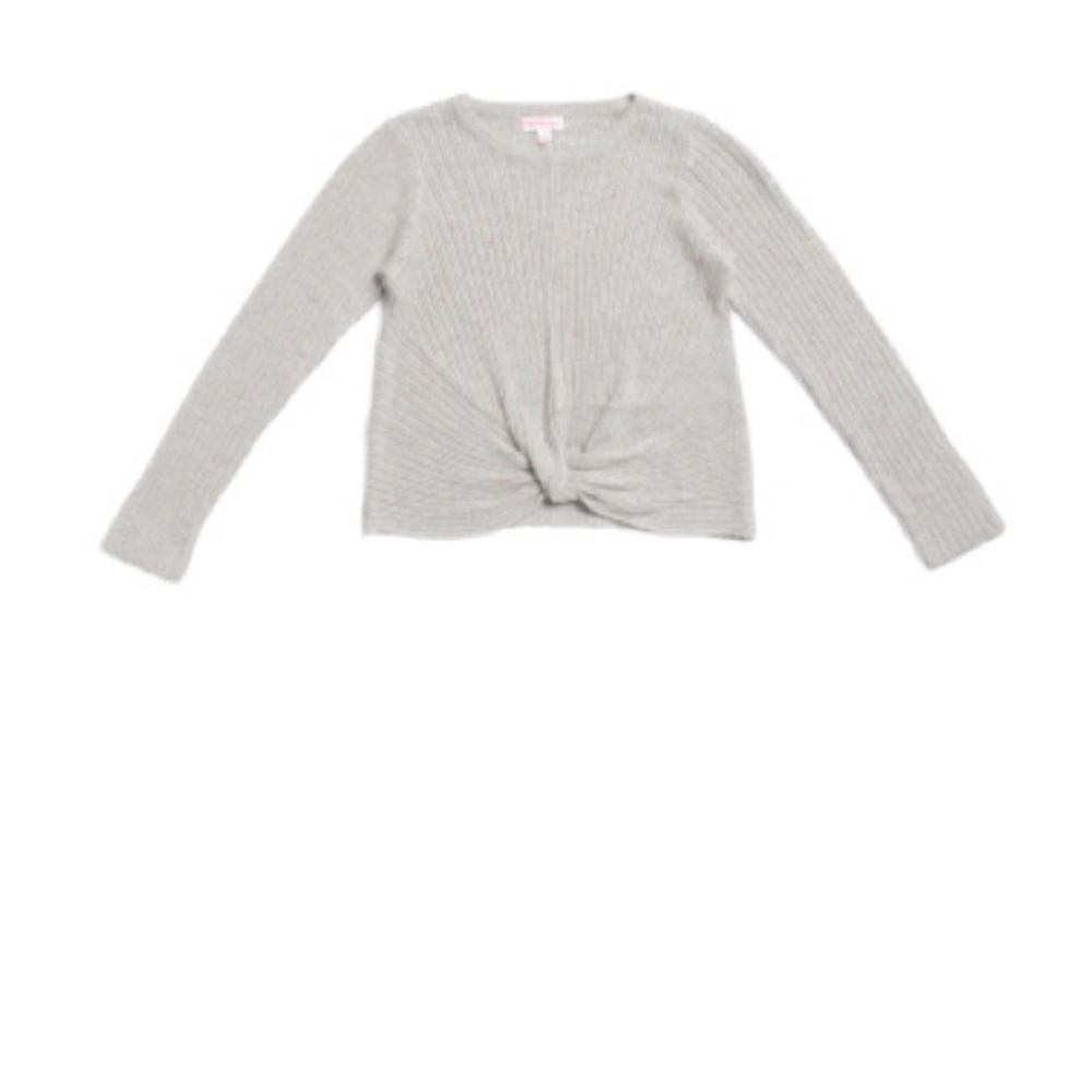 Design history tie front sweater NWT